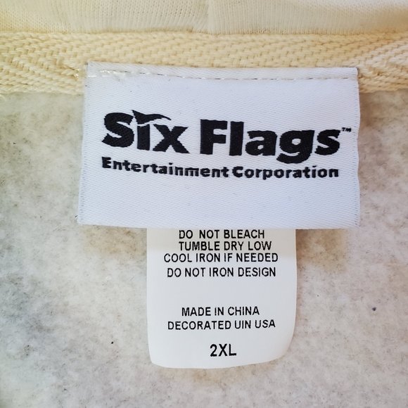 Canada's Wonderland Pullover Hoodie Size 2XL - Cream - Picture 4 of 4